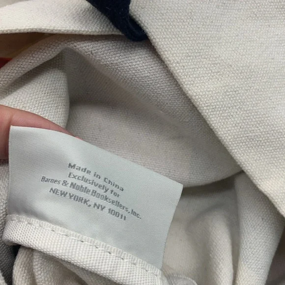 Barnes & Noble Canvas Tote Bag TOT6163 - Picture 7 of 8